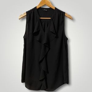 RW&CO. Dressy Business Casual Black Sleeveless Top